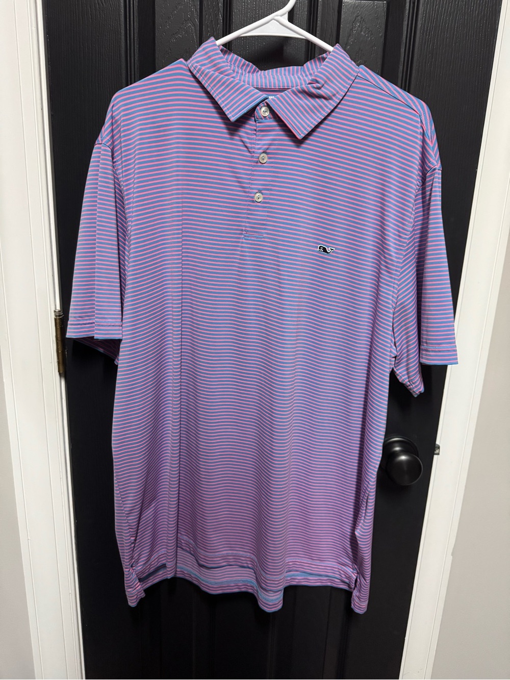 Vineyard Vines Lavender and Light Blue Striped Polo